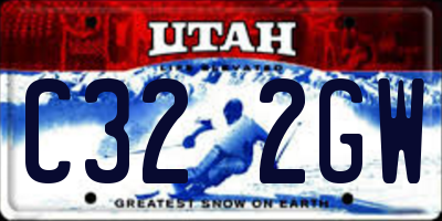 UT license plate C322GW