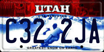 UT license plate C322JA