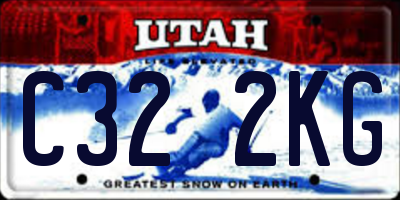 UT license plate C322KG