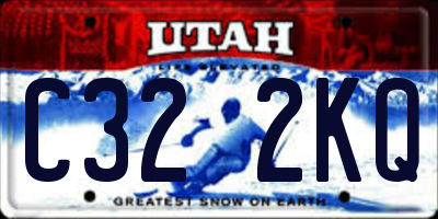 UT license plate C322KQ