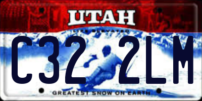 UT license plate C322LM
