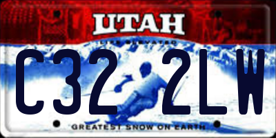 UT license plate C322LW