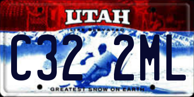 UT license plate C322ML