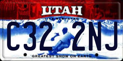 UT license plate C322NJ