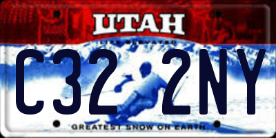 UT license plate C322NY