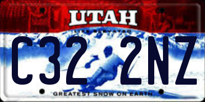UT license plate C322NZ