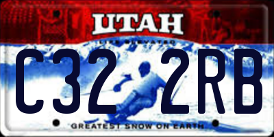 UT license plate C322RB