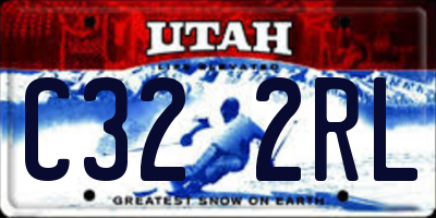 UT license plate C322RL