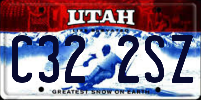 UT license plate C322SZ
