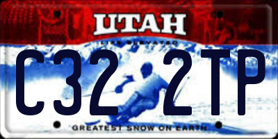 UT license plate C322TP