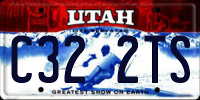 UT license plate C322TS