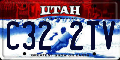 UT license plate C322TV