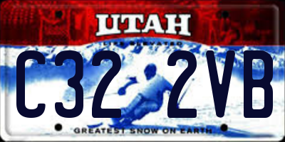 UT license plate C322VB