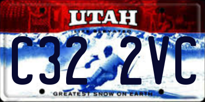 UT license plate C322VC