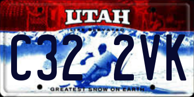 UT license plate C322VK