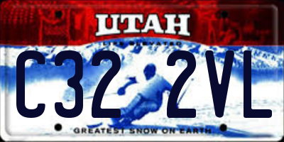UT license plate C322VL