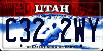 UT license plate C322WY