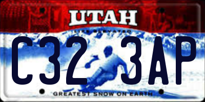 UT license plate C323AP
