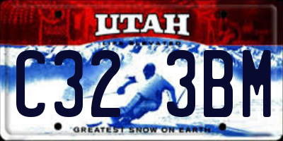 UT license plate C323BM