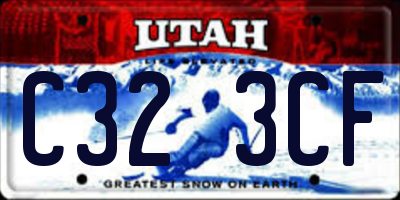 UT license plate C323CF