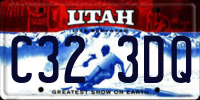 UT license plate C323DQ