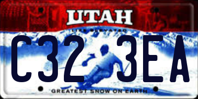 UT license plate C323EA