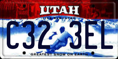 UT license plate C323EL