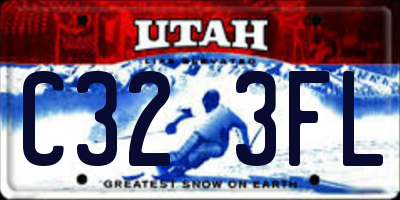 UT license plate C323FL