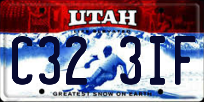 UT license plate C323IF