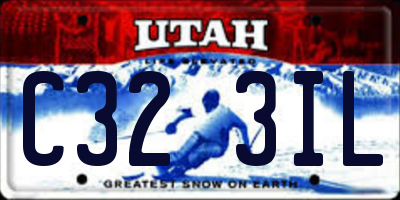 UT license plate C323IL