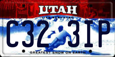 UT license plate C323IP