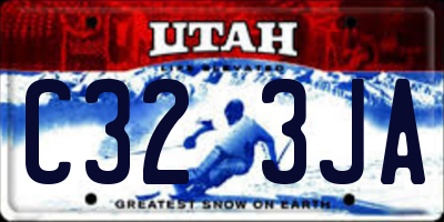 UT license plate C323JA