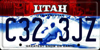 UT license plate C323JZ