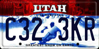 UT license plate C323KR