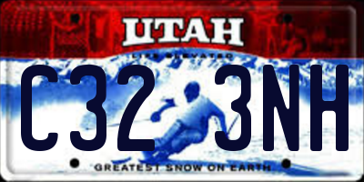 UT license plate C323NH