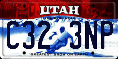 UT license plate C323NP