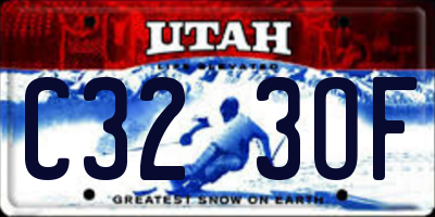 UT license plate C323OF