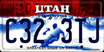 UT license plate C323TJ