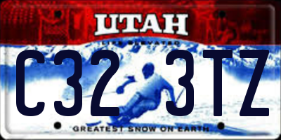 UT license plate C323TZ