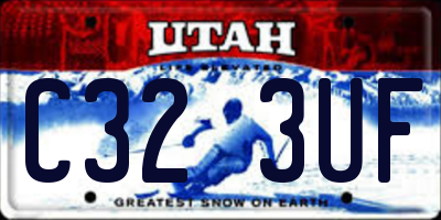 UT license plate C323UF