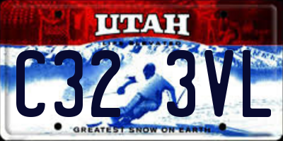 UT license plate C323VL
