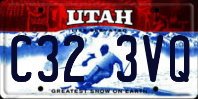 UT license plate C323VQ