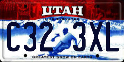 UT license plate C323XL