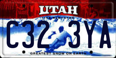 UT license plate C323YA