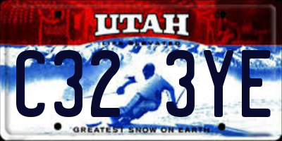 UT license plate C323YE