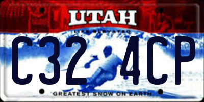UT license plate C324CP