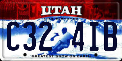 UT license plate C324IB