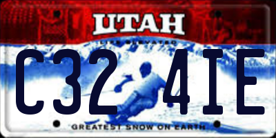 UT license plate C324IE