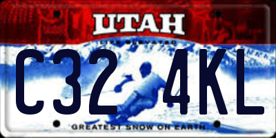 UT license plate C324KL