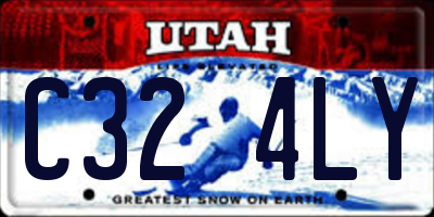 UT license plate C324LY